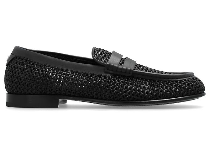 Mocassini in pelle nera Dolce & Gabbana