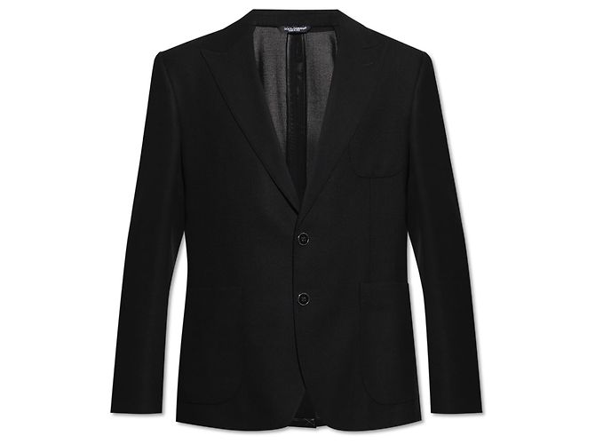 Dolce & Gabbana Black Wool Blazer