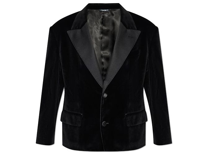 Dolce & Gabbana Samt-Blazer Schwarz