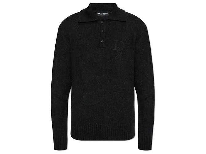 Pull polo Dolce & Gabbana gris