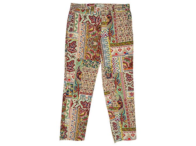 Pantaloni patchwork Etro in cotone multicolore