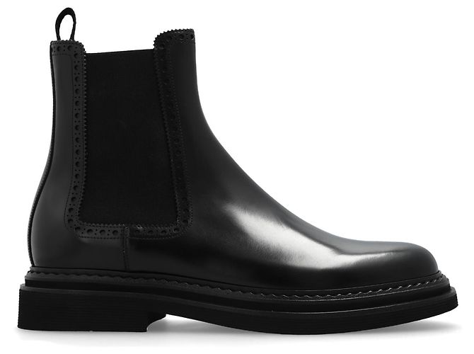 Dolce & Gabbana Leather Chelsea Boots