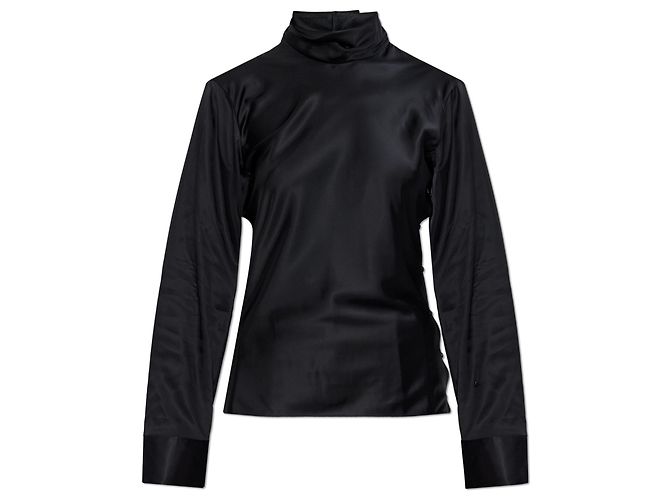 Courreges Top con collo alto