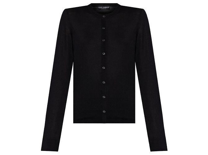 Dolce & Gabbana Kaschmir und Seide Cardigan Schwarz