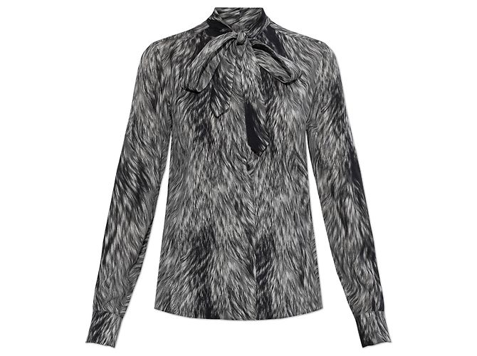 Dolce & Gabbana Camicia di seta nera