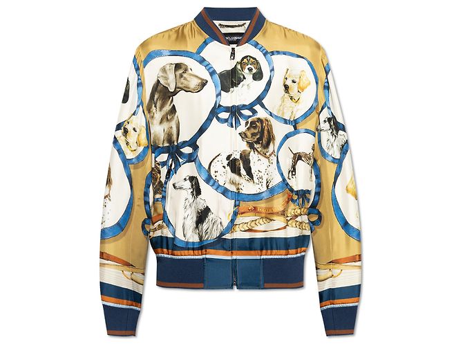 Dolce & Gabbana Silk Bomber Jacket