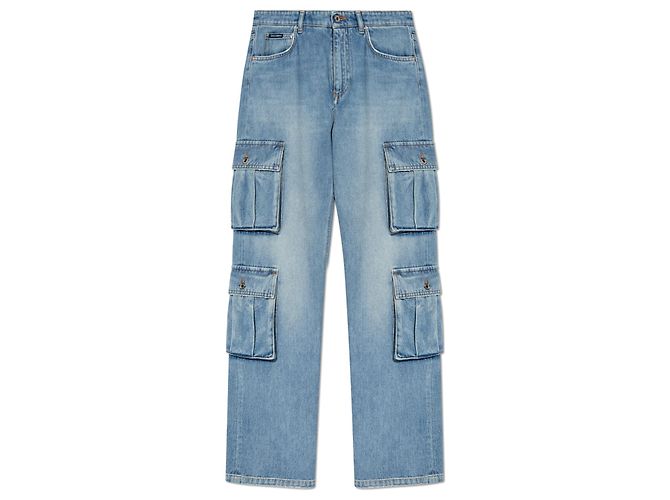 Dolce & Gabbana Vaqueros Cargo en Denim Azul