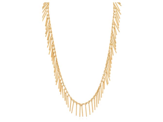 Jil Sander Messing Halskette Gold