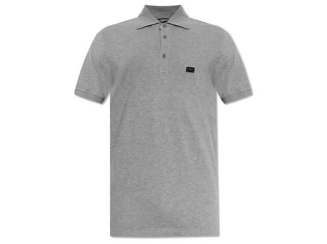 Dolce & Gabbana Polo de algodão com aplique