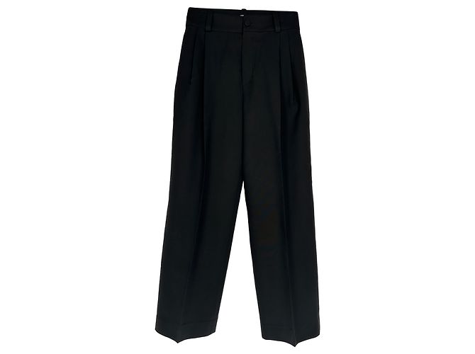 Lanvin Hose aus schwarzem Polyester