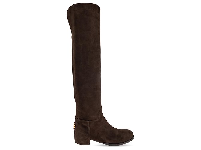 Dolce & Gabbana Suede knee-high boots