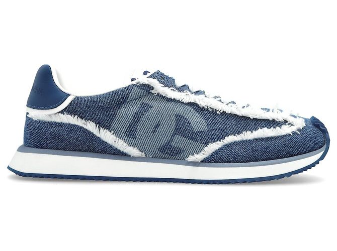 Dolce & Gabbana DG Cushion Sneaker Blau Leder