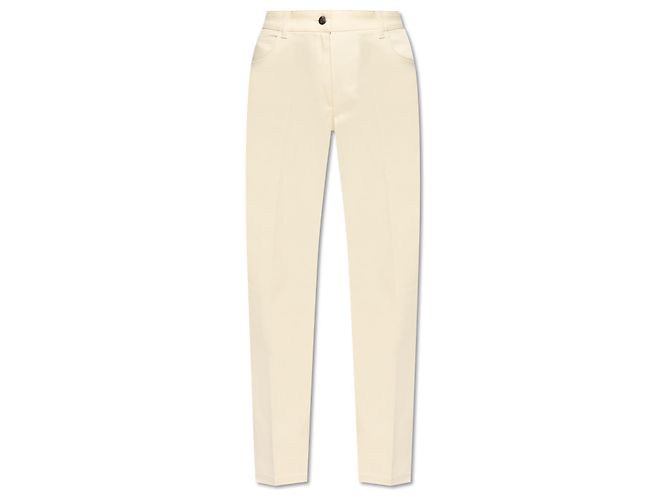 Pantalones Moncler de algodón crema