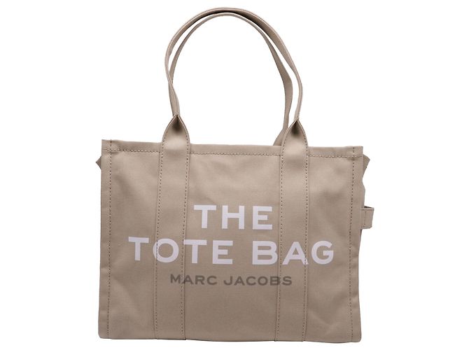 Marc Jacobs The Large Tote Bag em algodão bege