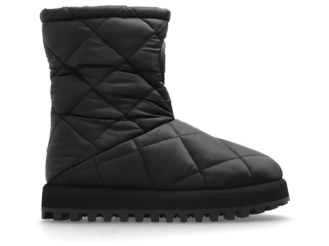 Botas de neve acolchoadas Logo Dolce & Gabbana preto