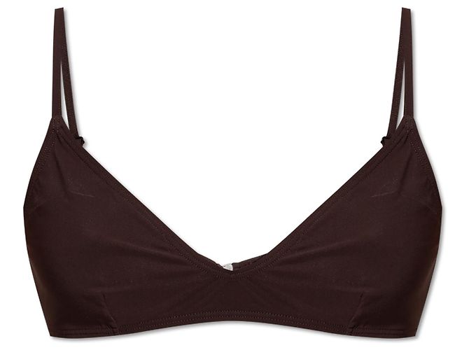 Top de bikini Tory Burch marrón