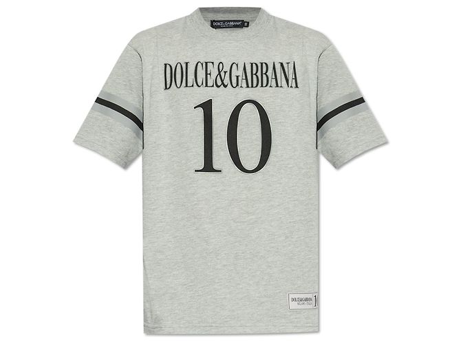 Dolce & Gabbana Grey Printed T-Shirt