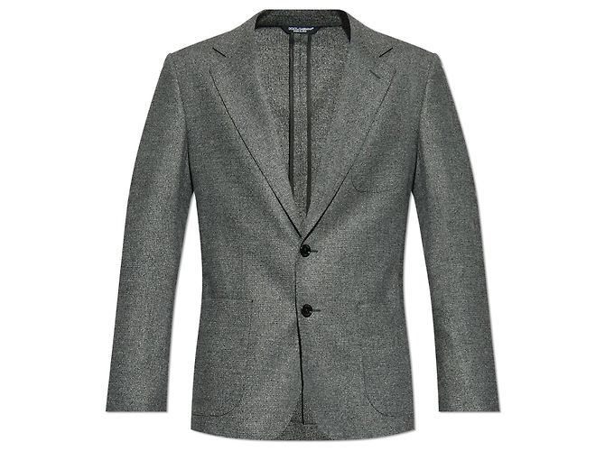 Dolce & Gabbana Grey Wool Blazer