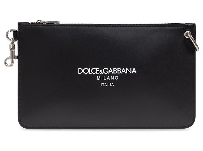 Dolce & Gabbana Borsa a tracolla in pelle nera