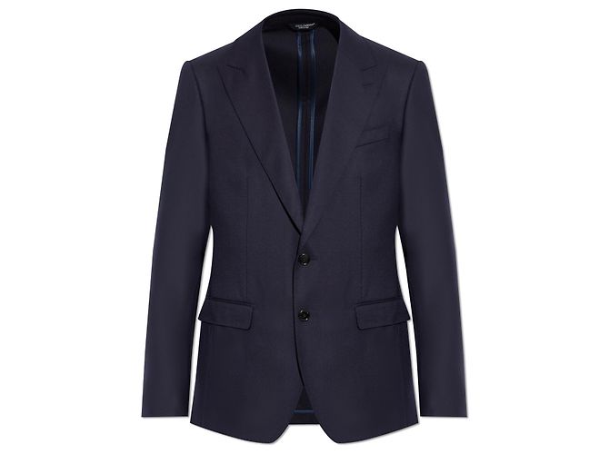 Dolce & Gabbana Blue Wool Blazer