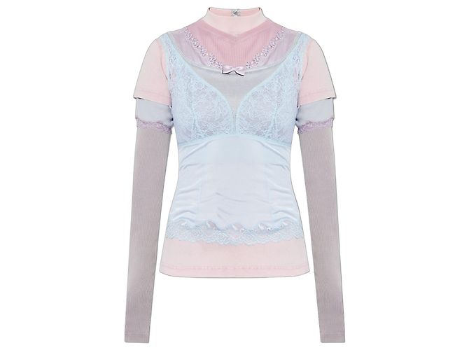 Balenciaga Top com gola alta