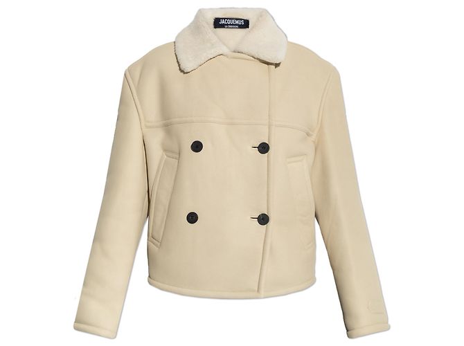 Jacquemus Doppelbreasted Shearling-Mantel