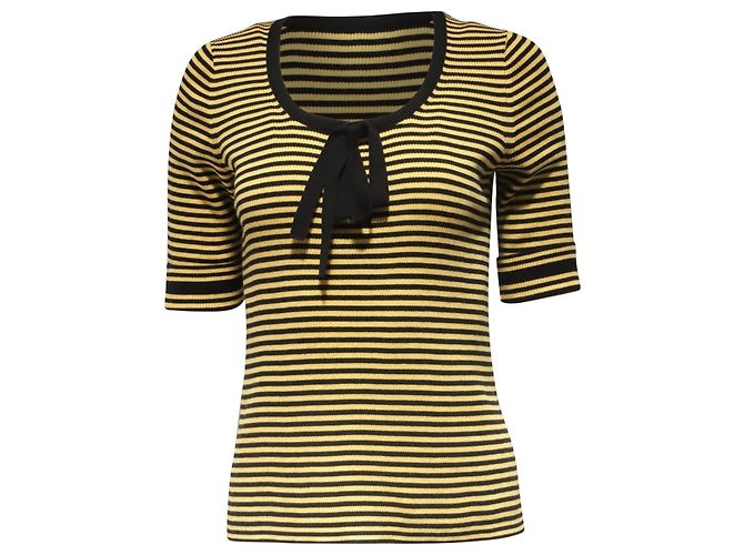 Top in maglia a righe Marc Jacobs in cotone multicolore