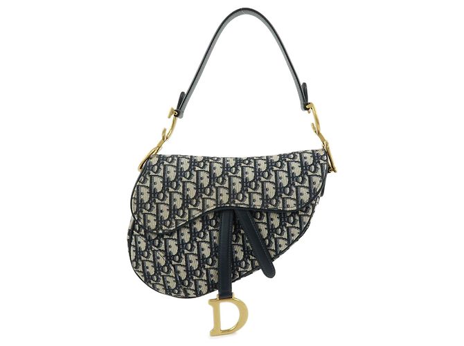 Christian Dior Saddle Oblique Canvas Small