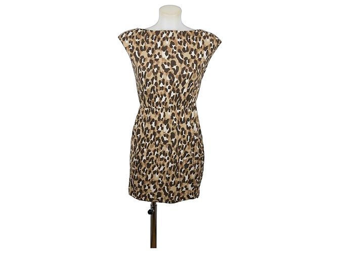 Autre Marque MAX&Co. Vestido de Algodón Estampado Leopardo