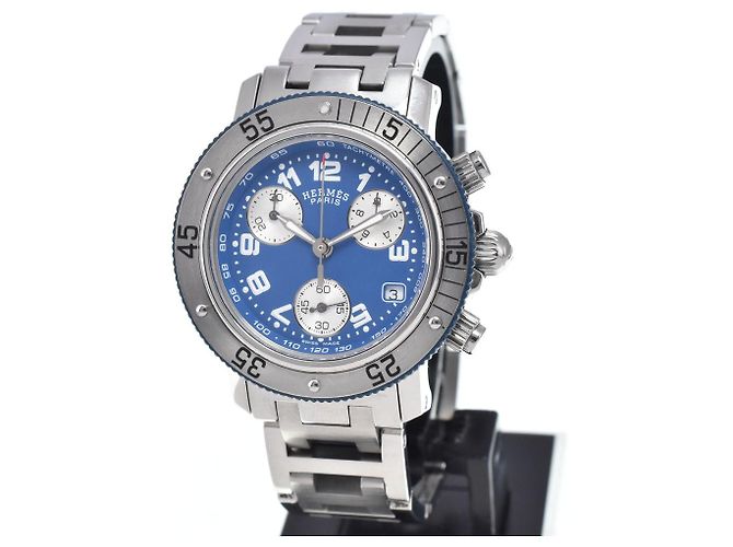 Hermès Hermes Clipper Diver Quartz Stainless Steel 28