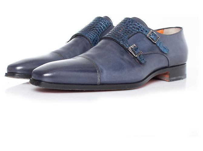 Santoni, scarpe double monk strap