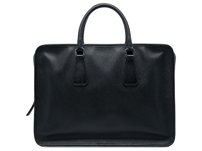 Borsa business Prada Saffiano nera