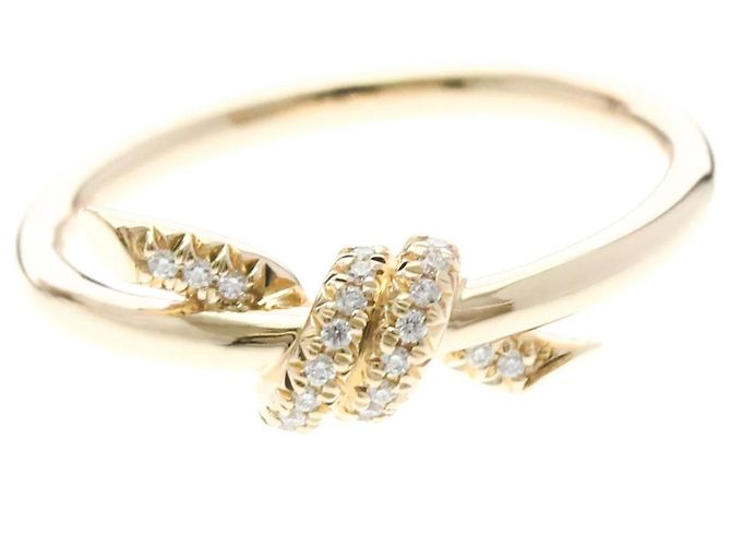 Autre Marque Anello Tiffany Knot con Diamanti
