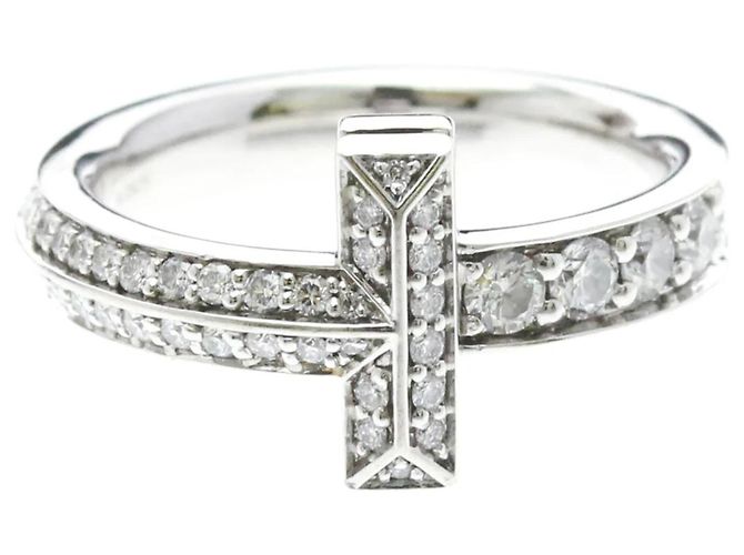 Autre Marque Tiffany T One Ring Diamant in Weißgold