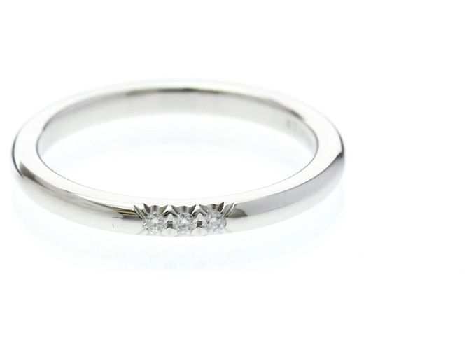 Autre Marque Tiffany Forever Ehering 3P Diamond Platinum Band