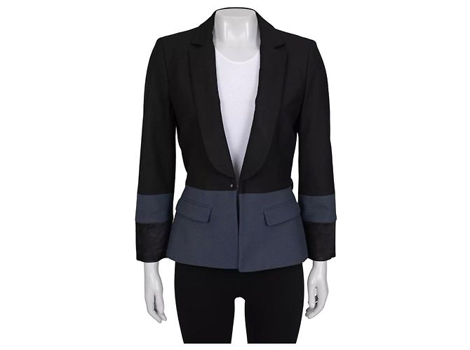 Just Cavalli Black Fitted Blazer Jacket Sz.42 Pre-owned