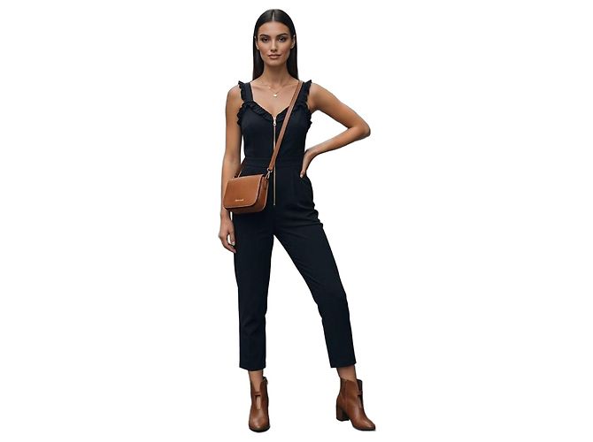 Sandro black jumpsuit