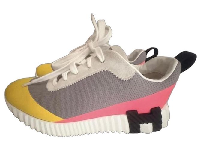Hermès Multicolor Leather Low-Top Sneakers