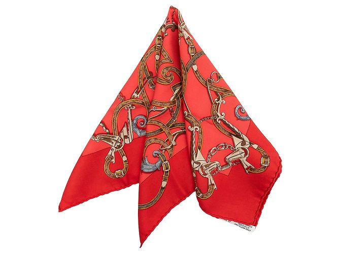 Rotes Hermès L Instruction Du Roy Seidentuch
