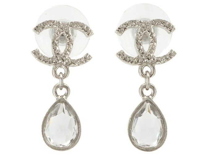 Orecchini a goccia Chanel Coco Mark Crystal Stone