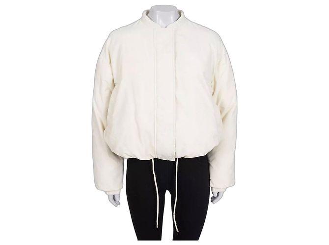 Giacca Puffer Corta Loewe Bianca Sz.34 Usata