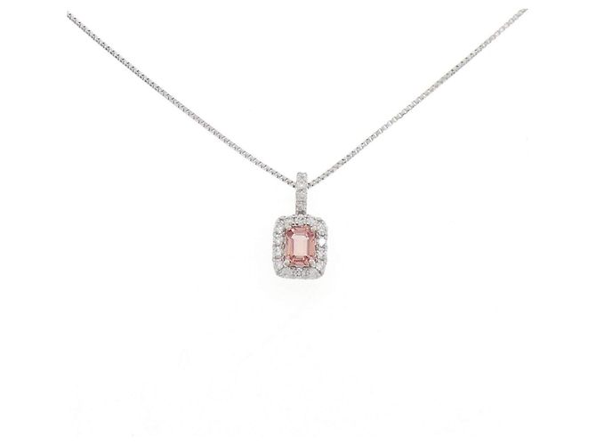 Autre Marque Platin-Saphir-Diamant-Halskette