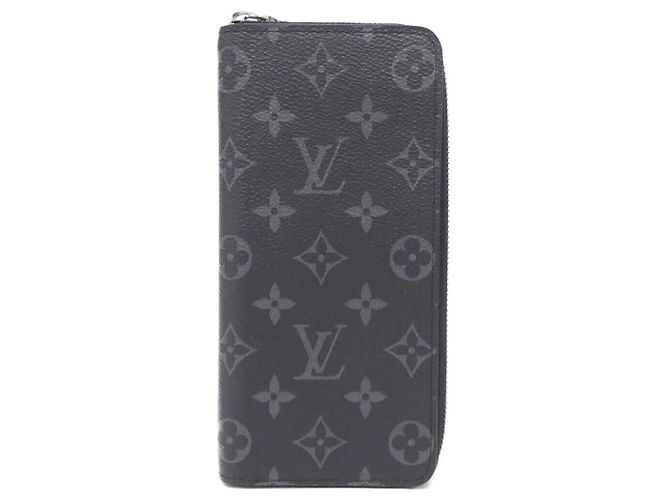 Louis Vuitton Zippy Wallet Vertical Monogram Eclipse Long Wallet