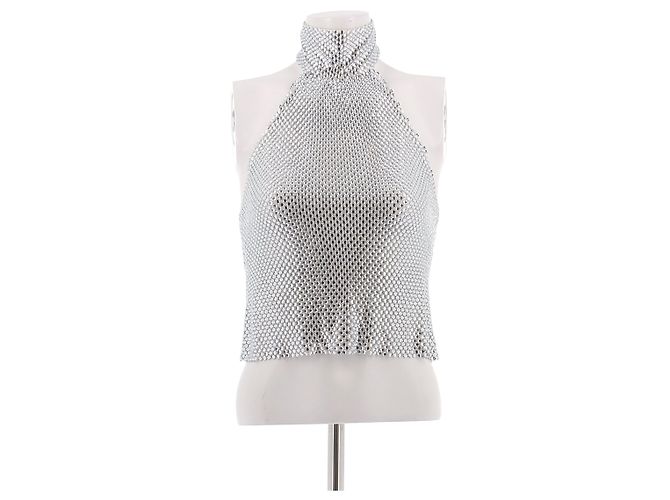 Autre Marque Silberglitzer-Top