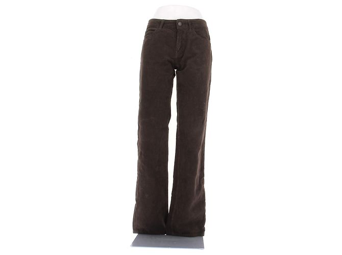 The row Braune Cordhose