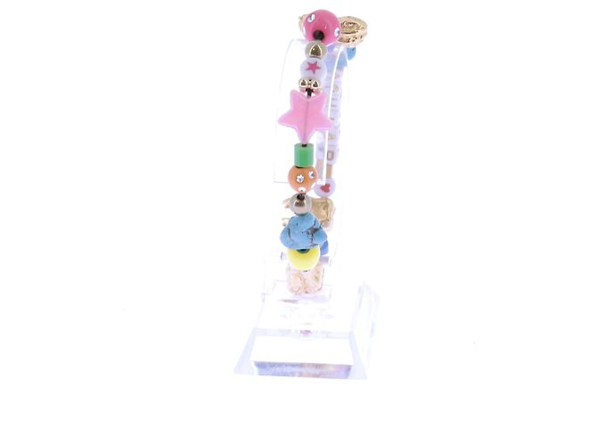 Schiaparelli Bracciale in perle multicolore "SCHIAP"