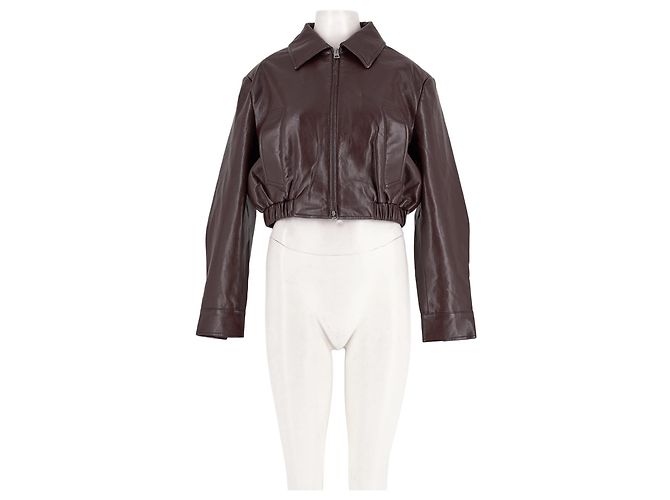 Agolde Brown Leather Jacket