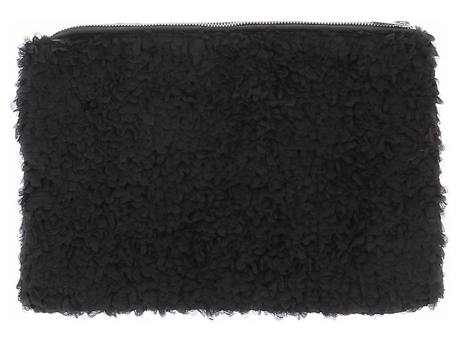Loulou de Saison Pouch testurizzata nera