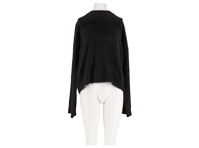 Autre Marque SOPHIE SCHNOOR Wollpullover Schwarz Rundhals