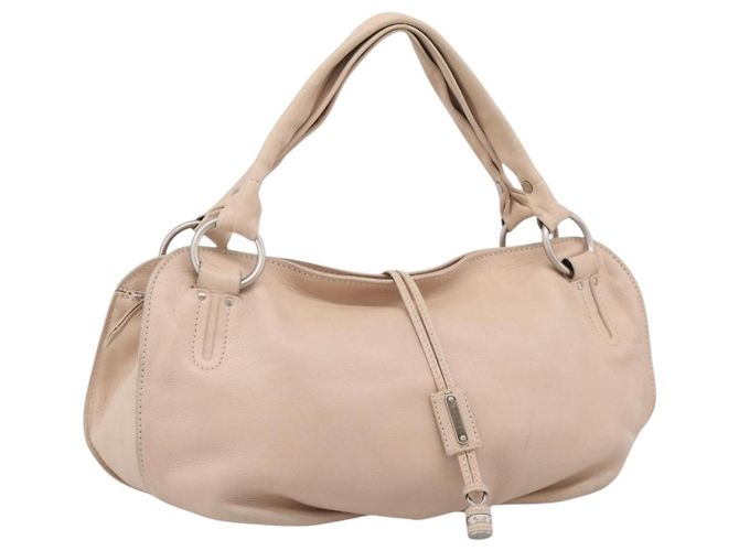 Céline CELINE Bittersweet Tote Bag Leder Beige Silber
